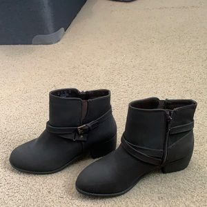 brown platform heal shoes